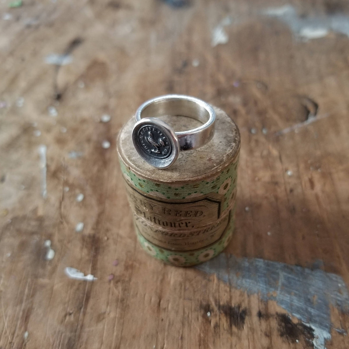 Crow shops signet ring